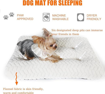 Crate Pads for Dog Cages Dog Bed for Small Dogs Crate Washable 24 inch Dog Crate Bed Dog Mats for Sleeping 25 lbs