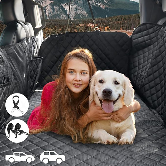Back Seat Extender for Dogs Large Hard Bottom