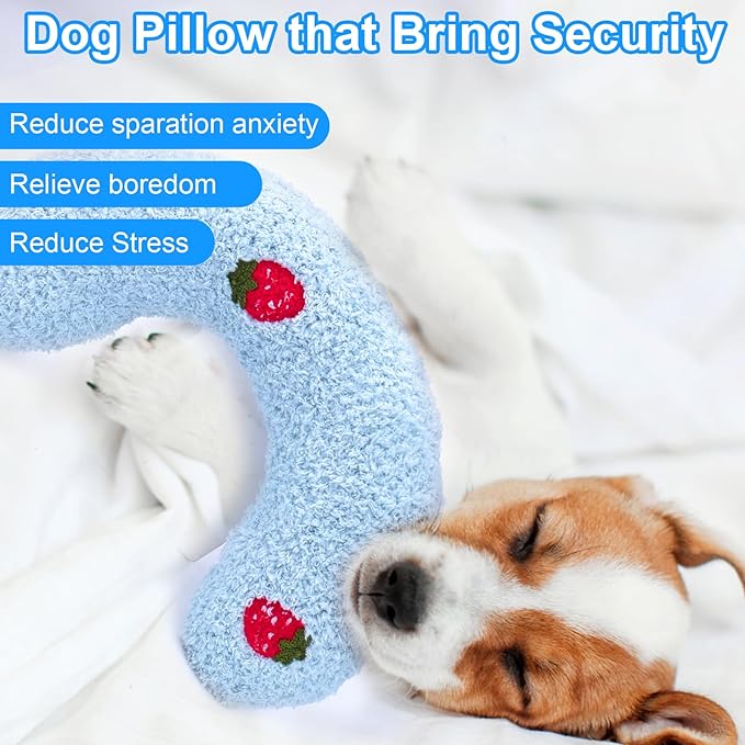 Mity rain Dog Pillow, Anxiety Relief Pillow for Dog, Ultra Soft High Density Calming Pillow for Joint Relief Sleeping Improve, Pet Calming Toy