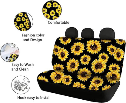 Doojoayie Sea Turtle Car Bench Seat Covers for Dogs