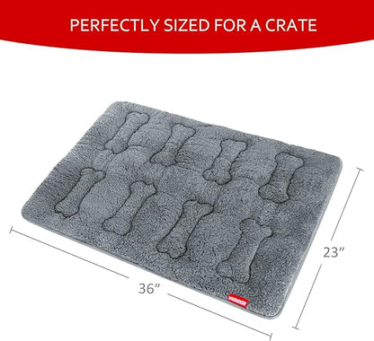 Dog Bed Crate Mat(36" X 23") 2 Pack