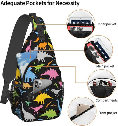 Stylish Sling Bag for Women Men Casual Backpack Crossbody Chest Shoulder Bag Gym Sports Travel Hiking Daypack