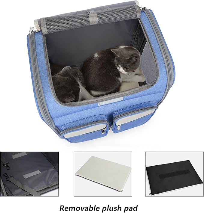 Wheeled Pet Carrier Backpack Breathable Pet Carrier