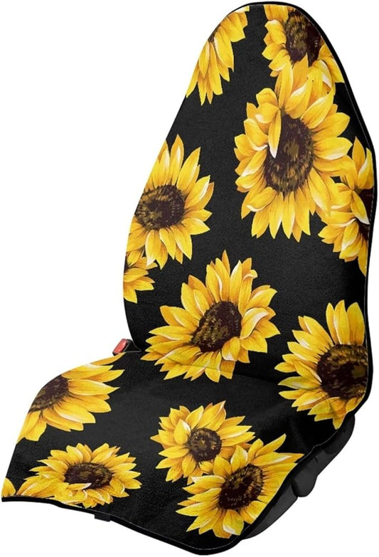 Yewattles Sunflower Non-Slip Bucket Towel Seat Cover Waterproof