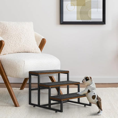 Dog Stairs for Small Dogs 3 Steps Pet Stairs Dog Stairs Steps for Couches High Beds 100lbs