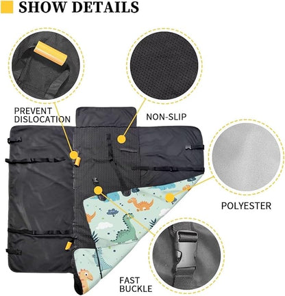 AFPANQZ Cute Dino Dog Cat Seat Cover Bucket