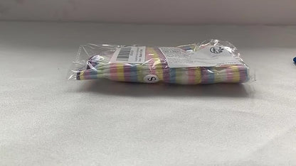 Small Medium Dog Clothes Rainbow Striped Dog Shirts Stretchable Long Sleeve Cat T-Shirt Pet Outfits for Chihuahua Yorkie Teddy (Purple Edge, Small)