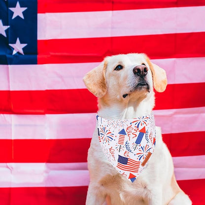 ADOGGYGO American Flag Dog Bandana 4th of 4th of 4th of