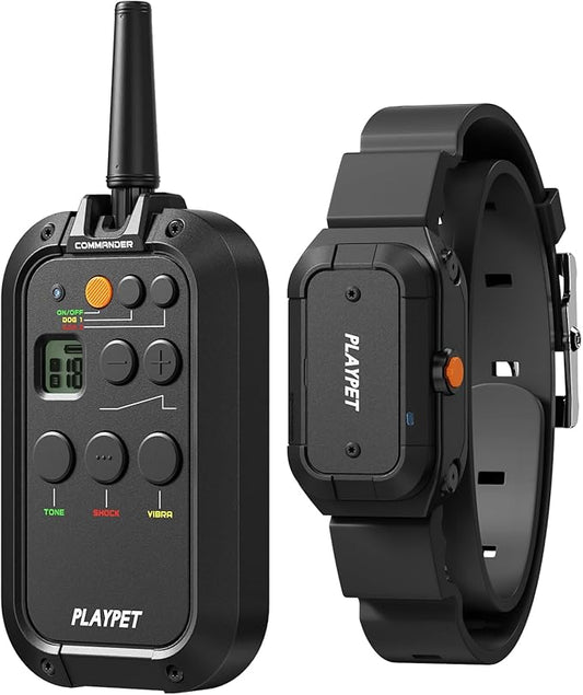 Dog Training Collar 2950FT Remote IPX7 Waterproof, 3 Training