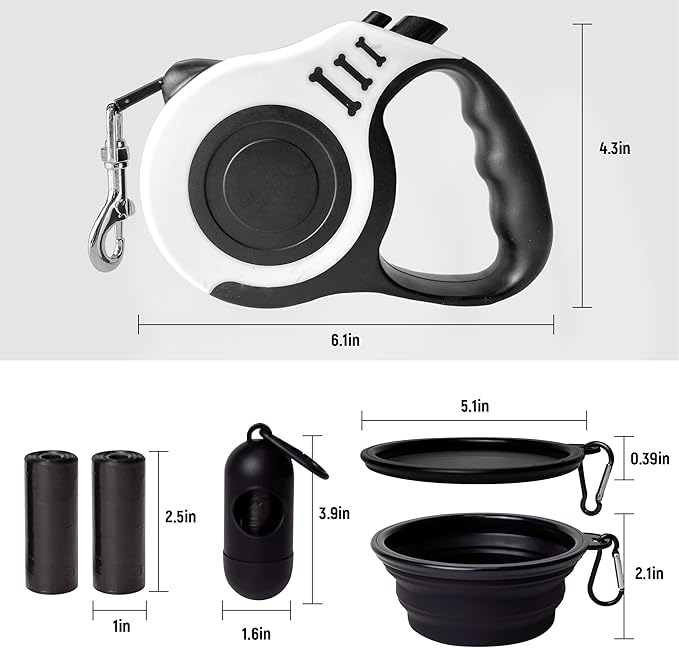 Retractable Dog Leash Automatic Telescopic Tractor Dog Tape 10/16 FT