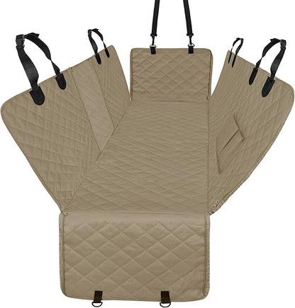 Easy-Going Waterproof Dog Car Seat Cover (59"x63", Camel)