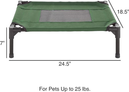 Elevated Dog Bed – 24.5x18.5 Portable Bed 25lbs By