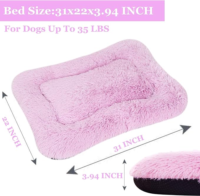 Coohom Deluxe Plush Dog Bed Pet Cushion Crate Mat