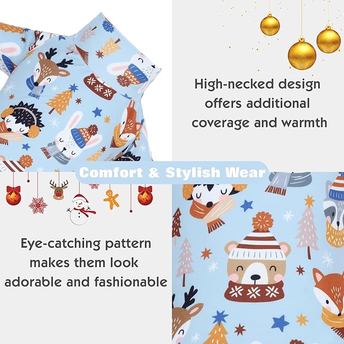 CuteBone Turtleneck Dog Pajamas Pet Clothes Thermal Dralon Onesie Cashmere High-Necked Puppy Pjs Coat GP10S