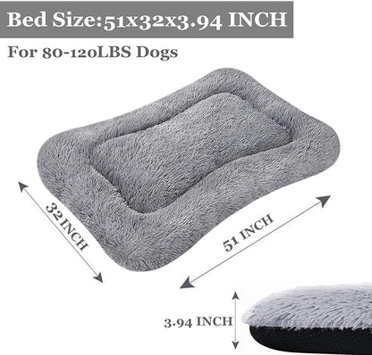 Coohom Deluxe Plush Dog Bed Pet Cushion Crate Mat