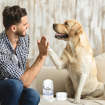 Dog Paw Balm, Moisturizer & Protection for Cracked Dry & Damaged Paws, Nose & Elbows Natural Lick Safe Dog Nose Balm