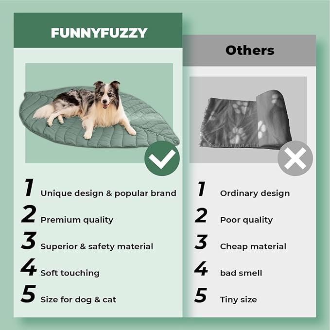 Dog Blanket Mat for Dogs Cats 42×56" Leaf