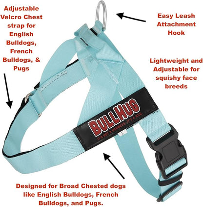 BULLHUG Harness – Made for Larger Chested Dogs Like English Bulldogs