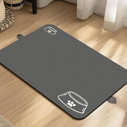 Pet Feeding Mat-Absorbent Dog Food Mat for Water Spill 16"*24"