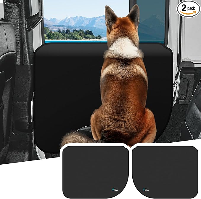 JOYTUTUS Pet Car Door Protector from Dog Scratching for Wrangler JL Gladiator JT 2 Pack