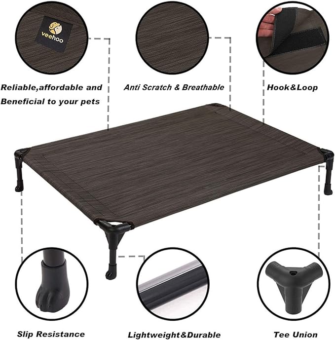 Veehoo Cooling Elevated Dog Bed CWC1803-S
