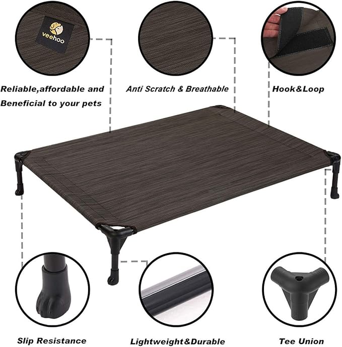 Veehoo Cooling Elevated Dog Bed CWC1803-M