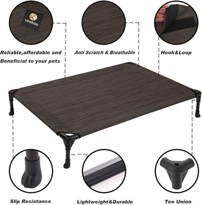 Veehoo Cooling Elevated Dog Bed CWC1803-L