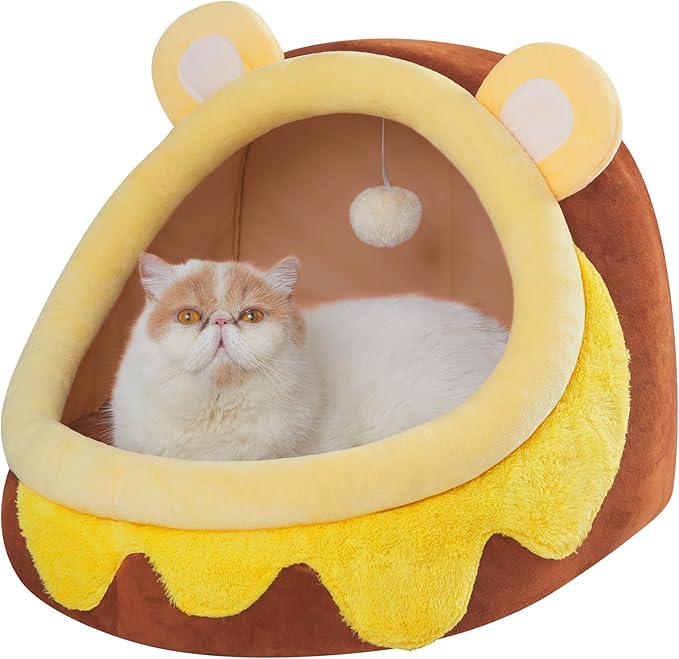 Jiupety Cute Cat Bed Honey Pot