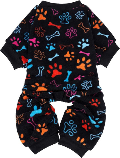 SCENEREAL Fleece Dog Pajamas for Small Medium Large Dogs