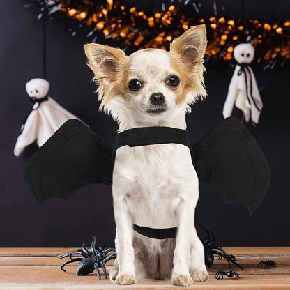 BWOGUE Pet Bat Wings Costume for Cat & Dog Pet Apparel Clothes for Halloween Party Medium