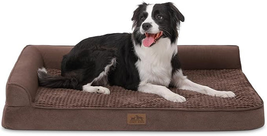 Orthopedic Dog Bed for Large Dogs (L,42" L 30" W 7.5" Th)