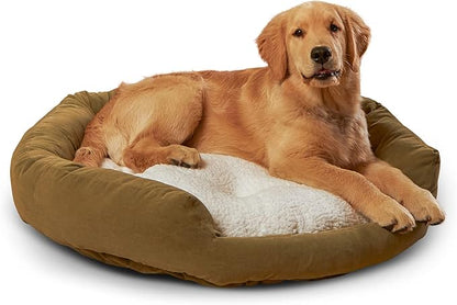 Maddie Donut Dog Bed with Removable Center Pillow (32" x 32")