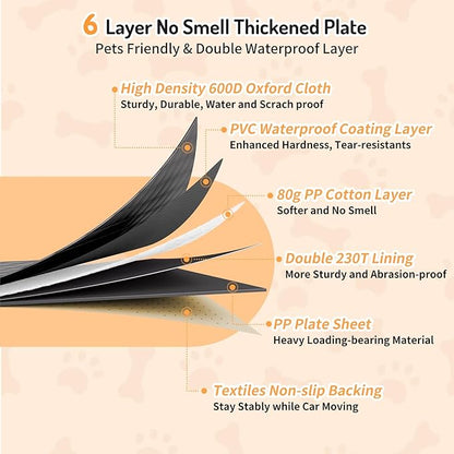 Dog Car Seat Cover for Back Seat