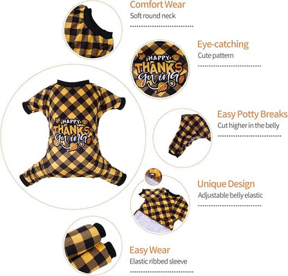 CuteBone Thanksgiving Dog Pajamas Costumes Pet Clothes Cat P261M