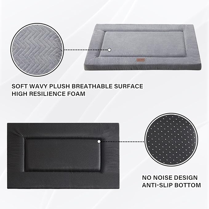 Dog Bed for Crate 30x19, Grey