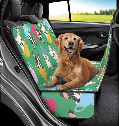 AFPANQZ Bulldog Car Back Seat Cover for Dog