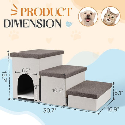 Dog Stairs for Small Dogs 22 inches(3