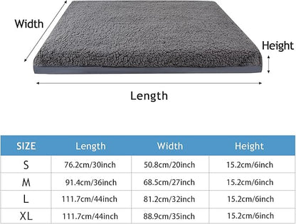 Waterproof Dog Bed Cover,Dog Crate Pad Cover with Zipper,Oxford Dog Bed Sheets,Pet Bed Cover Hair Easy to Remove,Dog Bed Covers Replacement Washable (Gray #2, 27 * 36 * 6inch)