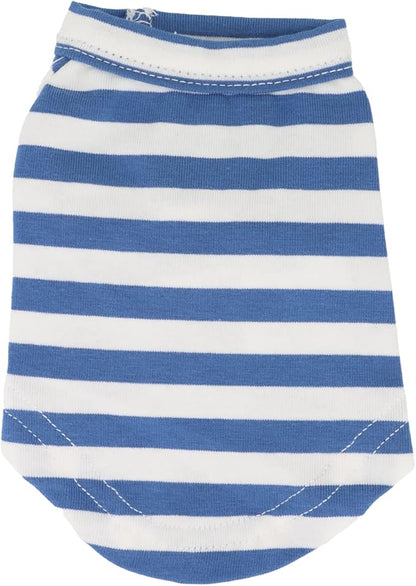 LOPHIPETS 100% Breathable Cotton Striped Dog Tee Shirt