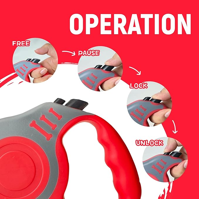 Retractable Dog Leash Automatic Telescopic Tractor Dog Tape 10/16 FT