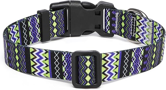 Adjustable Dog Collar with Patterns