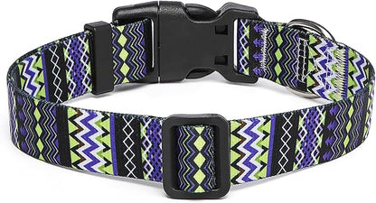 Adjustable Dog Collar with Patterns