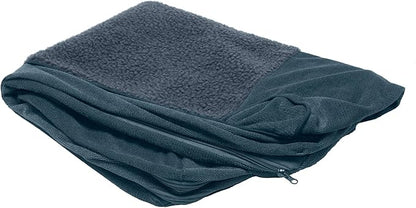 Furhaven Replacement Dog Bed Cover Sherpa & Chenille Sofa-Style
