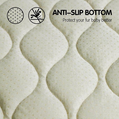 furrybaby Dog Bed Mat Flat Crate Mat with Anti-Slip Bottom Machine Washable Pet Kennel Pad for Dog Sleeping (XS 22x13''