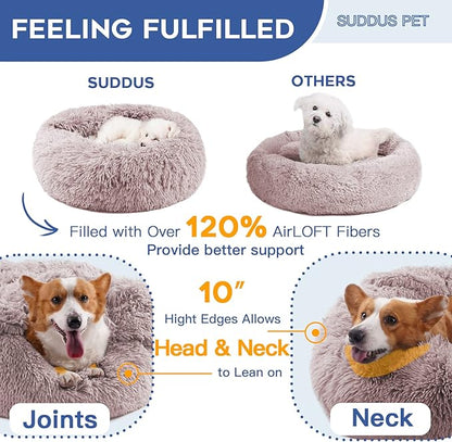 suddus Large Dog Bed with Blanket Attached 36''