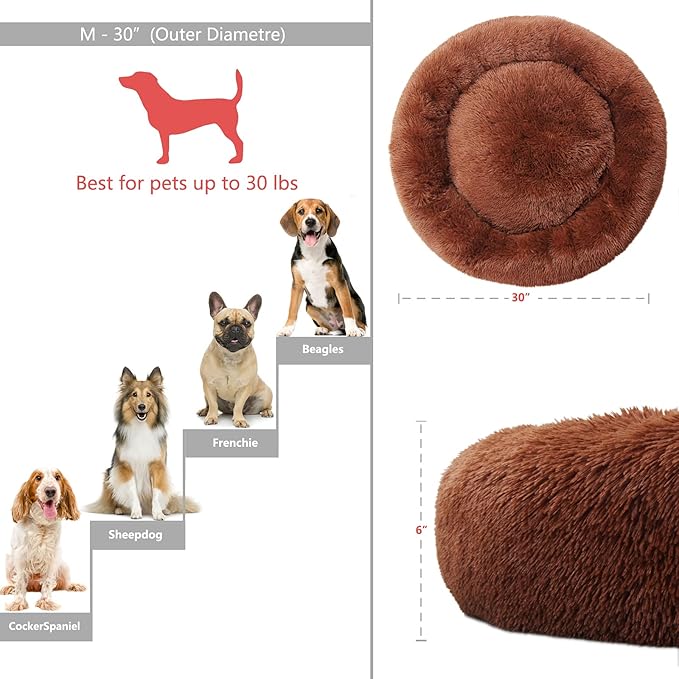 Orthopedic Dog Beds for Medium Dogs 30 inch