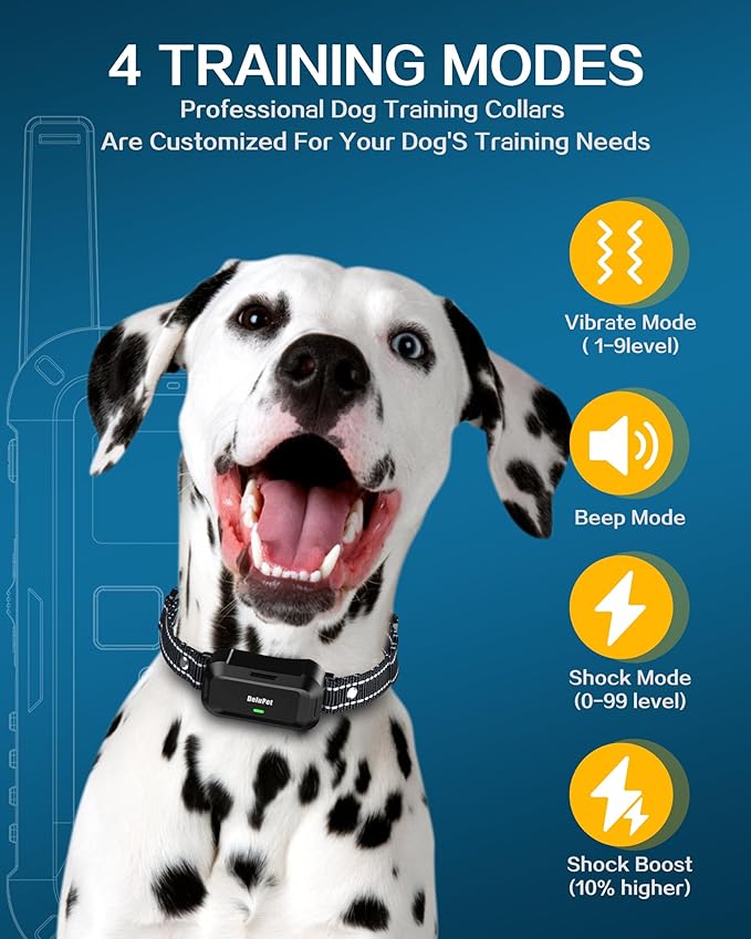 Dog Shock Collar with Remote 2600FT Dog 3 Training IPX7 Waterproof