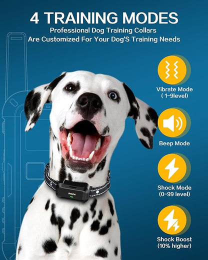 Dog Shock Collar with Remote 2600FT Dog 3 Training IPX7 Waterproof