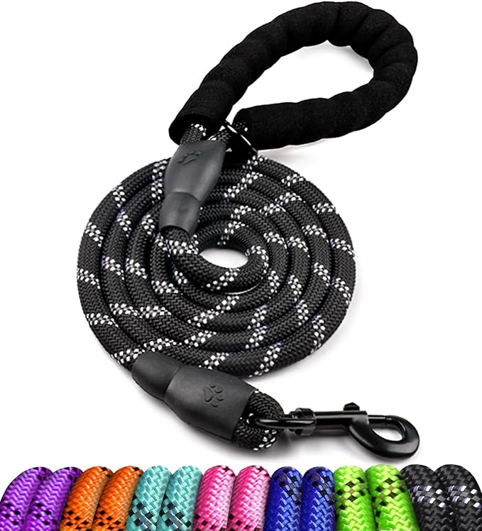 COOYOO Dog Leash 5/6 FT with Comfortable Padded