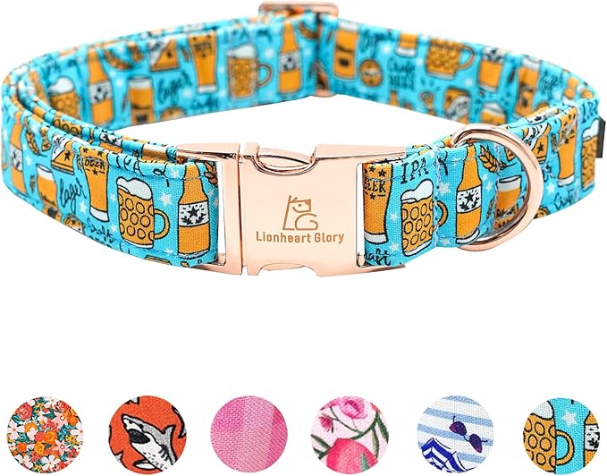 Lionheart glory Dog Collar Blue Dog Collar Summer